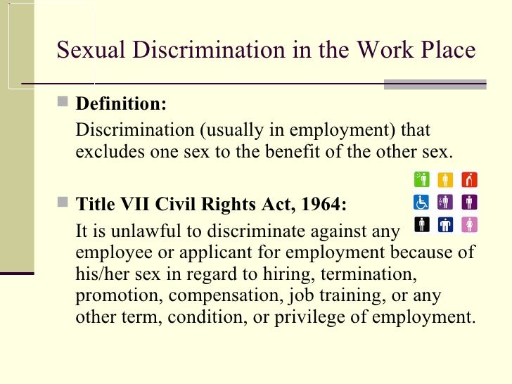 discrimination labour discrimination sexual Discrimination labour discrimination sexual